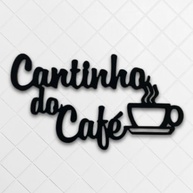 Cantinho Do Café Frase Decoração Cozinha Copa MDF 6mm Preto - Transforme Seu Espaço com Estilo - imagem 2