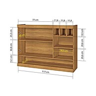 Armário Aéreo Cozinha 120cm: Freijó/Branco - imagem 2