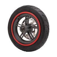 Roda traseira de scooter elétrica, disco de freio de 120 mm, cubo de roda para pneu elétrico à prova de perfuração, pneu pneumático vermelho para Mi PRO PRO2 M3 - imagem 2