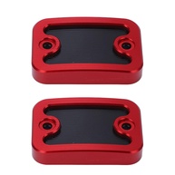 Tampa Reservatório Fluido Freio Dianteiro Alumínio CNC Vermelha para Yamaha NMAX 155/125 (2 Peças) - imagem 1