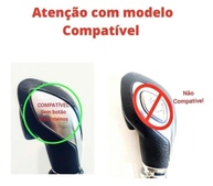 Kit Capas de Couro Premium: Manopla Câmbio Automático e Freio de Mão para Ecosport Freestyle 2018 - imagem 3