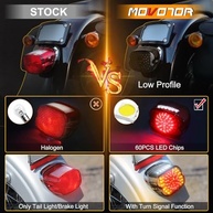 Lanterna Traseira LED Fumê para Harley Davidson: Freio, Seta e Sinalização Completa - imagem 5