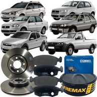 Freio Doblo/Idea/Palio: Kit Disco + Pastilha - imagem 1
