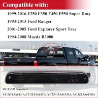Terceira Luz de Freio LED para Ford F250/F350/F450/F550 Super Duty, Ranger, Explorer e Mazda B-Series | Segurança e Estilo Aprimorados - imagem 3