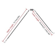 Kit Linha de Freio Hidráulico ABS Mofun 128cm para Harley Sportster XL883/XL1200 (2012-2022) - Guidão 40-45cm, Preto - imagem 3
