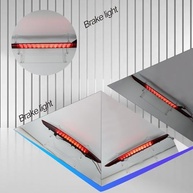 Luz de Freio LED 3ª para Lincoln MKX 2016-2018: Segurança e Estilo com Lente Vermelha e Montagem Central - imagem 3