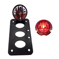 Suporte Placa Vertical com Lanterna Freio para Motos Honda, Yamaha, Suzuki, Kawasaki e Custom - imagem 2