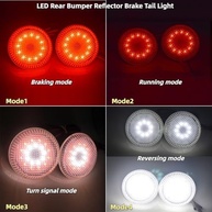 Luz de Freio LED Traseira Duas Cores (Vermelho/Branco) para Toyota Corolla, Scion e Nissan - Segurança e Estilo - imagem 3