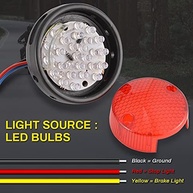Luz de Freio Traseira LED Retrô Vermelha Universal para Moto - Estilo e Segurança - imagem 4