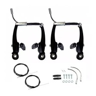 Freio V-Brake Nylon Preto para Bicicleta - Kit Completo com Cabos - imagem 1
