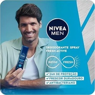 Desodorante NIVEA MEN Fresh Active 90ml: 24h de Frescor - imagem 2