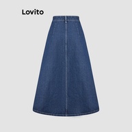 Saia Jeans Guingão Lovito: Estilo Casual e Frescor! - imagem 2