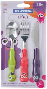 Conjunto Infantil Tramontina Baby Friends - 3 Peças com Proteção Antimicrobiana - imagem 3