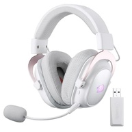 Headset Gamer Redragon Zeus Pro Branco Sem Frio, Bluetooth, Sorround 7.1, Microfone Removível - Branco e Rose Gold - imagem 1