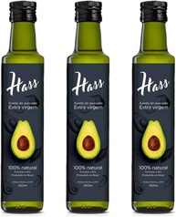Kit com 3 Garrafas de Azeite de Avocado 100% Natural Extraído a Frio Extra Virgem de 250mL cada - Hass - imagem 1