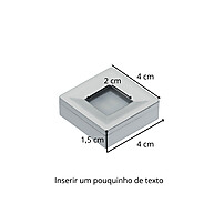 Kit 3 Spots Quadrados LED 3W – Branco Quente ou Frio - imagem 1