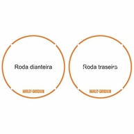 Adesivo Friso Refletivo Laranja/Cromo para Roda Fat Boy - Segurança e Estilo - imagem 3