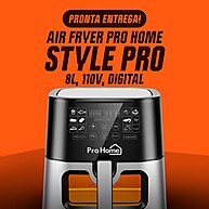 Fritadeira Elétrica Air Fryer Pro Home Style PRO – 8L, 100% Digital - imagem 1
