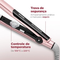 Prancha Mondial Golden Rose P-20: Cabelos Lisos e Sem Frizz! - imagem 2