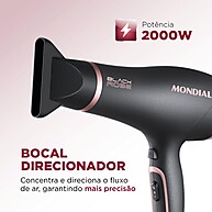 Secador Mondial Black Rose: Cabelos Lisos e Sem Frizz! - imagem 2