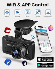 Câmera de Painel 4K Frontal e Traseira com Wi-Fi Integrado e App | Visão Clara e Segurança Total - imagem 4