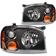 Farol Nissan Frontier XE 2001-2004: Visual Renovado e Segurança com Lente Transparente e Acabamento Preto Cromado - imagem 2