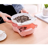 Prato de Frutas Layers Snacks com Suporte para Celular - Copo de Armazenamento Ecológico com Design Inovador - imagem 4