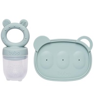 Kit Porta-Frutinhas e Forminha em Silicone Verde - Ideal para Introdução Alimentar e Sorvetes - imagem 2