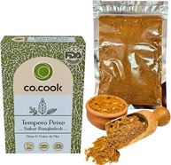 CoCook Tempero Asiático 100% Natural Peixe e Frutos do Mar, Ostras, Polvo, Lula, Caranguejo, Casquinha Siri, Sabor Bangladesh 75g Sem Sódio, Zero Glúten, Zero Lactose, Zero Conservantes, Zero Corantes - Rende até 30 porções - imagem 1