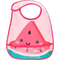 Babador Impermeável com Bolso Frutti Melancia - Proteção e Estilo na Hora da Papinha - imagem 2