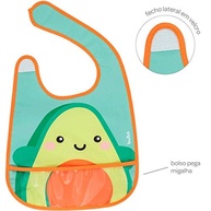 Babador Impermeável com Bolso Frutti Avocado - Proteção e Estilo na Hora da Papinha - imagem 3