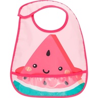 Babador Impermeável com Bolso Frutti Melancia - Proteção e Estilo na Hora da Papinha - imagem 1
