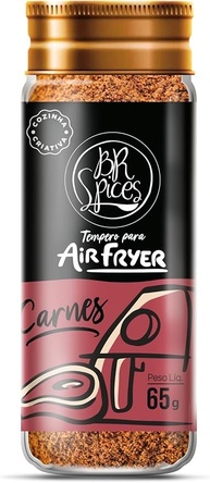 Br Spices, Tempero para Air Fryer: Carnes - Vidro 60g - imagem 2