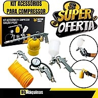 Kit Compressor 5 Peças: Pistola + Acessórios FASTERR FST033 - imagem 2