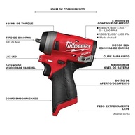 Milwaukee M12 FUEL 1/4" Chave de Impacto Stubby - Potência Compacta para Profissionais - imagem 5