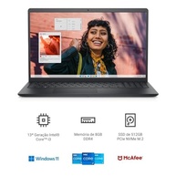 Notebook Dell Inspiron I15-I1300-M50P 15.6" Full HD 13ª Gen Intel Core i5 16GB 512GB SSD Win 11 Preto Carbono - imagem 2