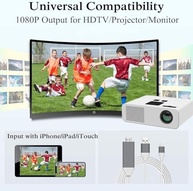 Cabo Adaptador HDMI para iPhone/iPad: Transforme Sua Tela em Full HD 1080p - imagem 5