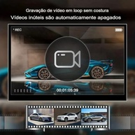 Câmera Veicular HYZE Full HD: Segurança e Visão Completa Frontal, Interna e Traseira - imagem 5