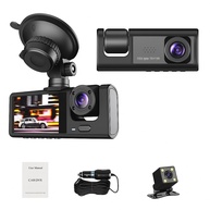 Câmera Veicular 3 Lentes Full HD 1080p com LCD 4" e Visão Noturna | Segurança Total - imagem 1