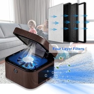 Cinzeiro Multifuncional SHD: Sem Fumaça, com Filtro HEPA e Carregamento USB | Ideal para Casa, Escritório e Carro (Cinza) - imagem 5