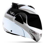 Capacete Escamoteável Pro Tork V-Pro Jet 2 Carbon Branco/Cinza - Tamanho 62 com Viseira Fumê - imagem 1