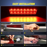 Terceira Luz de Freio LED Nilight Fumê para Ford Mustang LX Hatchback 87-93 com Spoiler - Segurança e Estilo - imagem 4