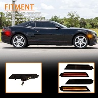 Kit Luzes LED Fumê Para-choque Dianteiro e Traseiro Chevy Camaro 5ª Geração (2010-2015) - 4 Peças Âmbar/Vermelho - imagem 5