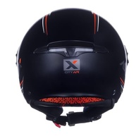 Kit Capacete Aberto ASX City Air Preto Fosco Masculino + Viseiras Cristal e Fumê - imagem 4