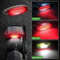 Lanterna Traseira LED Fumê NTHREEAUTO Universal para Moto e ATV - Freio e Placa - imagem 3