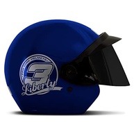 Capacete Aberto Pro Tork Liberty 3 Solid Azul Tam. 56 com Viseira Fumê - Segurança e Estilo - imagem 3
