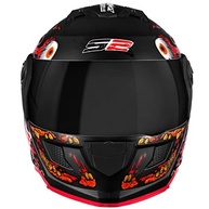 Capacete Moto Pro Tork Stealth Zombie Tam 62 - Viseira Fumê, Preto Fosco | Segurança e Estilo - imagem 4
