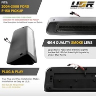 Terceira Luz de Freio LED F150 2004-2008 - Lente Fumê Vermelha | USR Racing - imagem 4