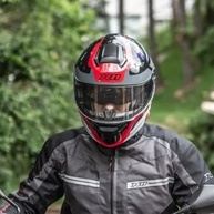 Capacete X11 Turner Prisma Articulado: Segurança e Estilo com Viseira Fumê e Óculos Interno - imagem 5