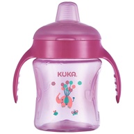 Kuka – Caneca de Treinamento Color Fun Rosa 200ml | Bico Macio e Alças Ergonômicas - imagem 1